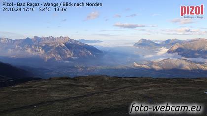 Pfäfers: Pizol - Bad Ragaz - Wangs - Blick nach Norden