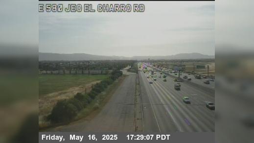 Traffic Cam Pleasanton › East: TVA24 -- I-580 : East Of El Charro Road