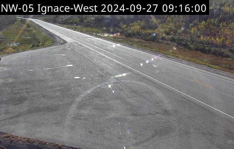 Traffic Cam Unorganized Kenora District: Highway 17 near Raleigh Cutoff (Central Time)