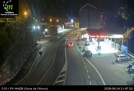 Traffic Cam Anyos: CG3 - PK 4+926 (Serra de l'Honor) - 1.235 metres