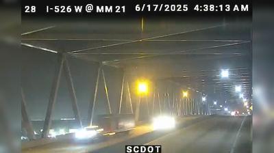 Charleston: I-526 W @ MM 21 (Don Holt Bridge)