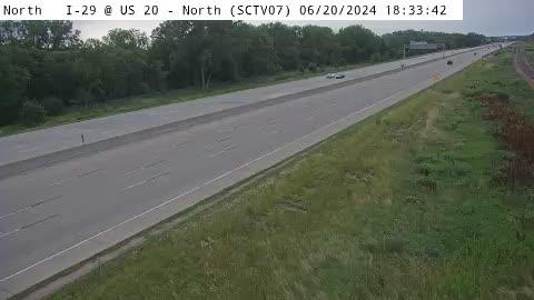 Traffic Cam Sioux City: SC - I-29 @ US 20 - North (07)