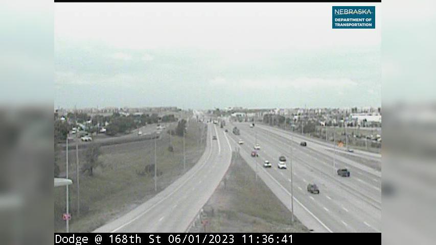 Traffic Cam Omaha: US 6: Dodge St at 168th: Various Views