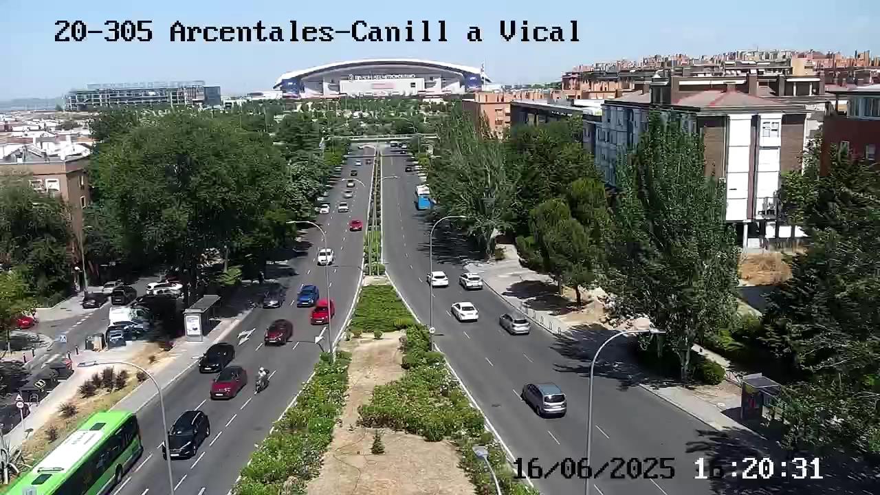 Madrid Traffic: Arcentales to Vicalvaro Webcam
