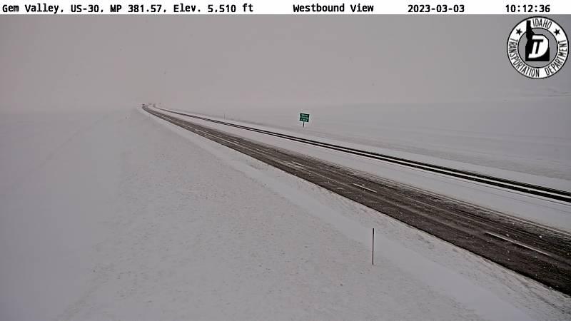 Traffic Cam Bancroft › West: US 30: Gem Valley: West