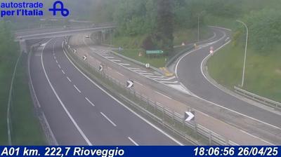 Preview delle webcam di Monzuno: A01 km. 222,7 Rioveggio