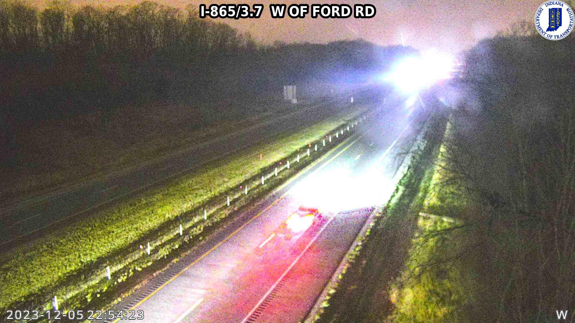 Traffic Cam Zionsville: I-865: I-865/3.7 W OF FORD RD