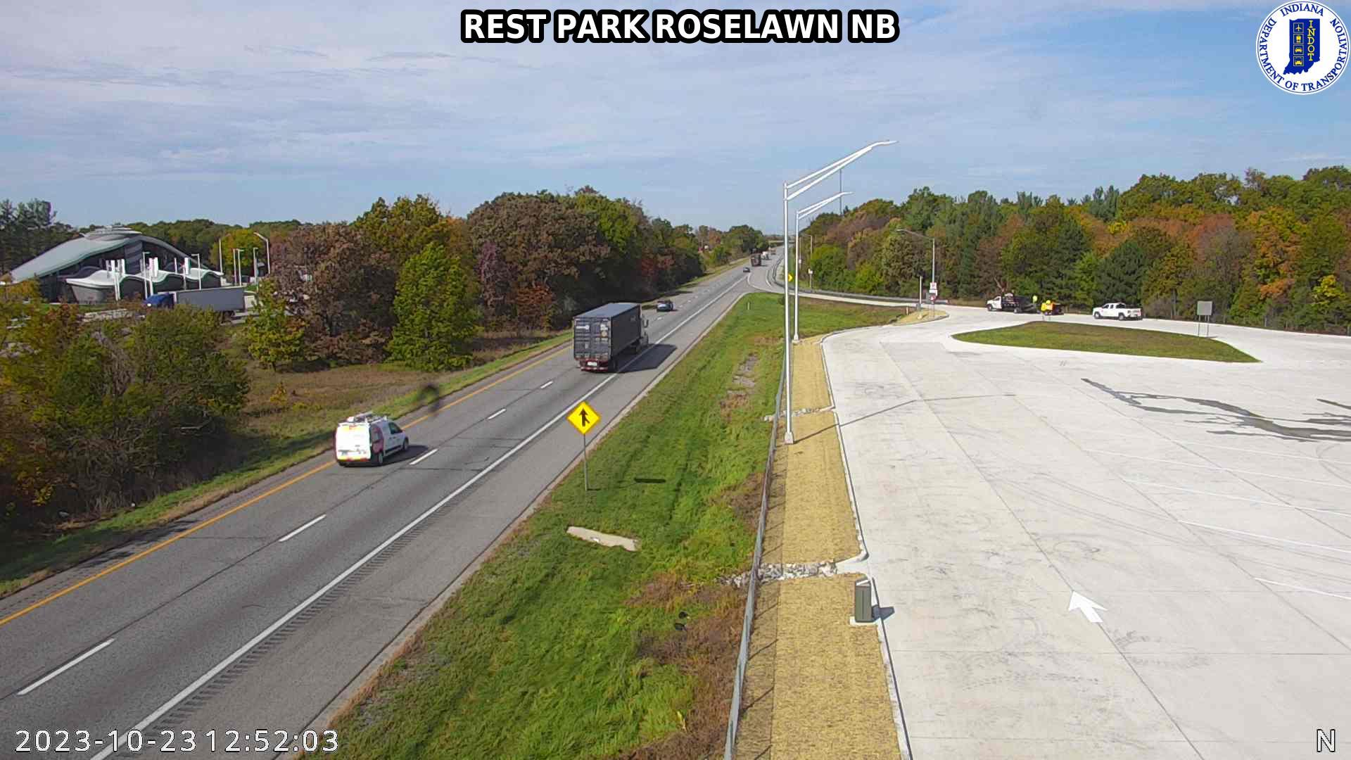 Traffic Cam Forest City: I-65: REST PARK ROSELAWN NB: REST PARK ROSELAWN NB