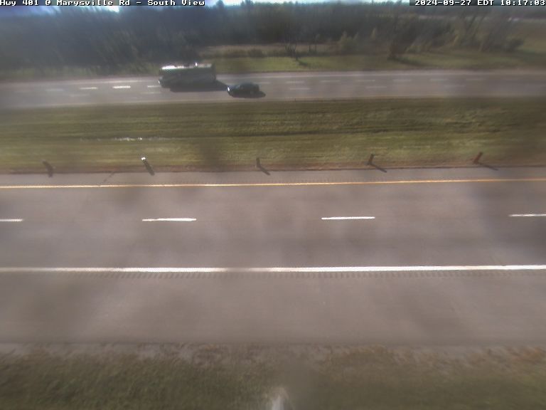 Traffic Cam Tyendinaga: Highway 401 at CR 15 (Marysville)
