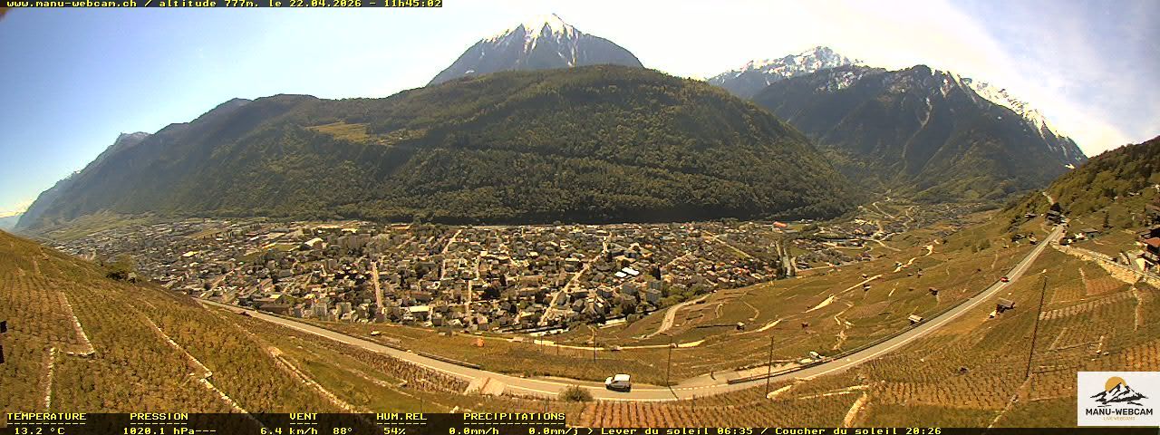 Martigny: vue sur le catogne