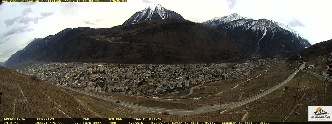 Martigny: vue sur le catogne