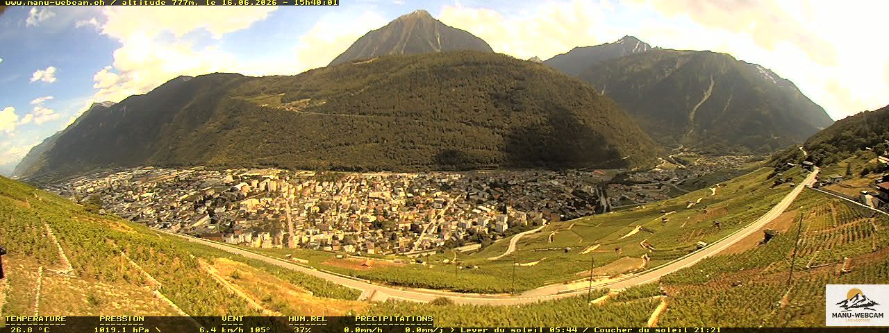 Martigny: vue sur le catogne