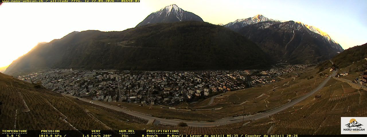 Martigny: vue sur le catogne