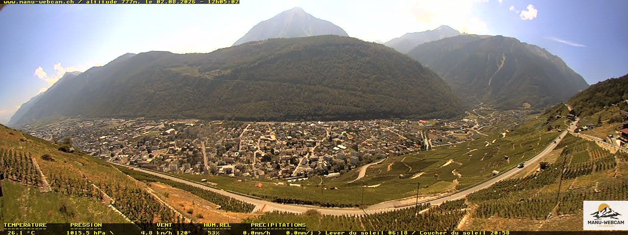 Martigny: vue sur le catogne
