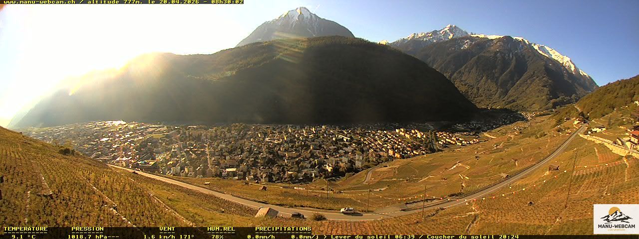 Martigny: vue sur le catogne