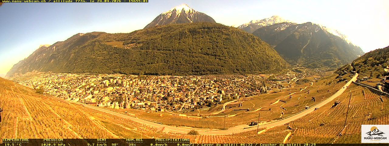 Martigny: vue sur le catogne