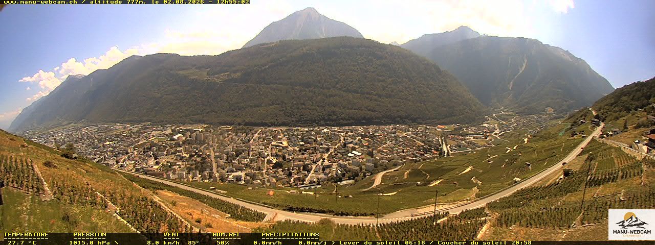 Martigny: vue sur le catogne