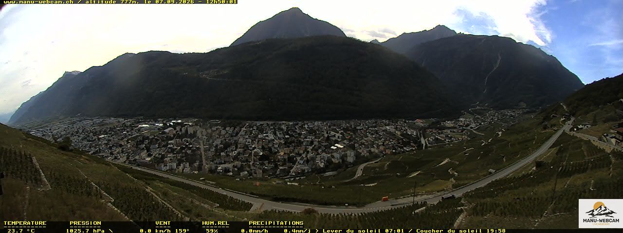 Martigny: vue sur le catogne