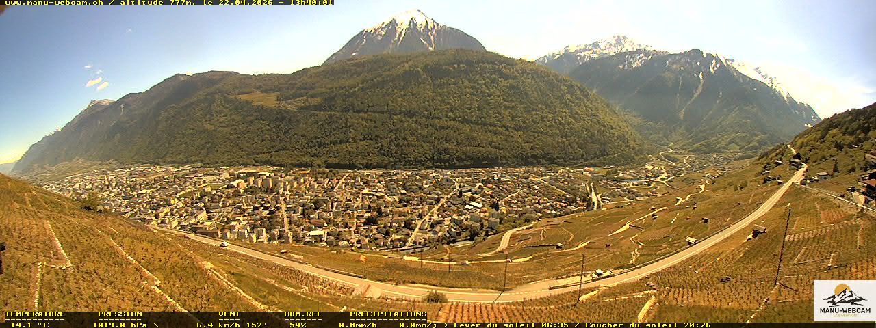 Martigny: vue sur le catogne