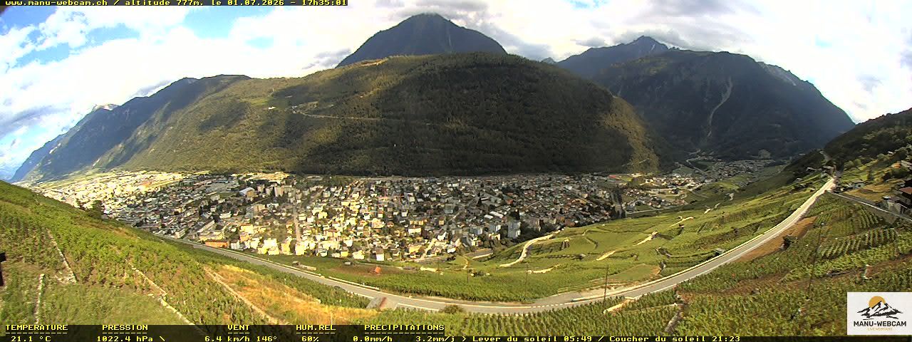 Martigny: vue sur le catogne