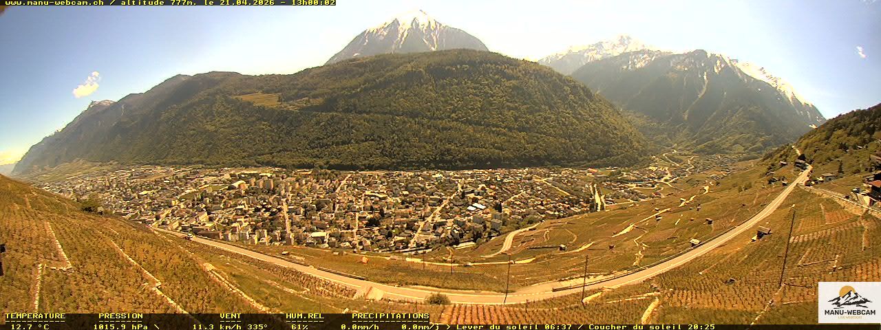 Martigny: vue sur le catogne
