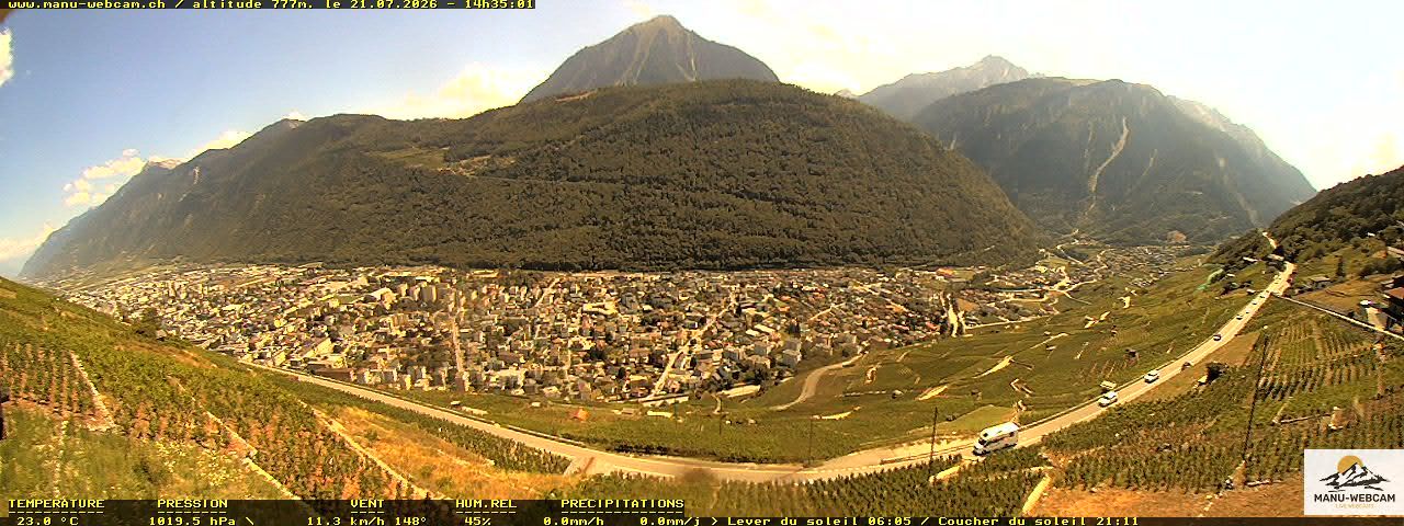 Martigny: vue sur le catogne