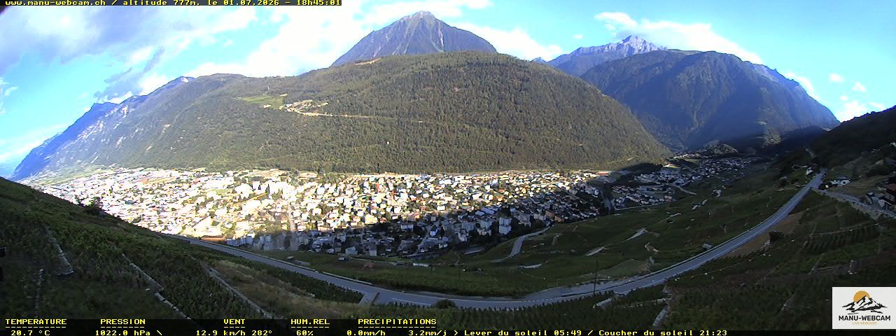 Martigny: vue sur le catogne