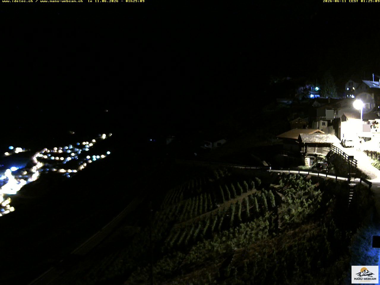 Ravoire › Westen: Vue sur la route du Col de la Forclaz sur Martigny Valais Suisse.- France