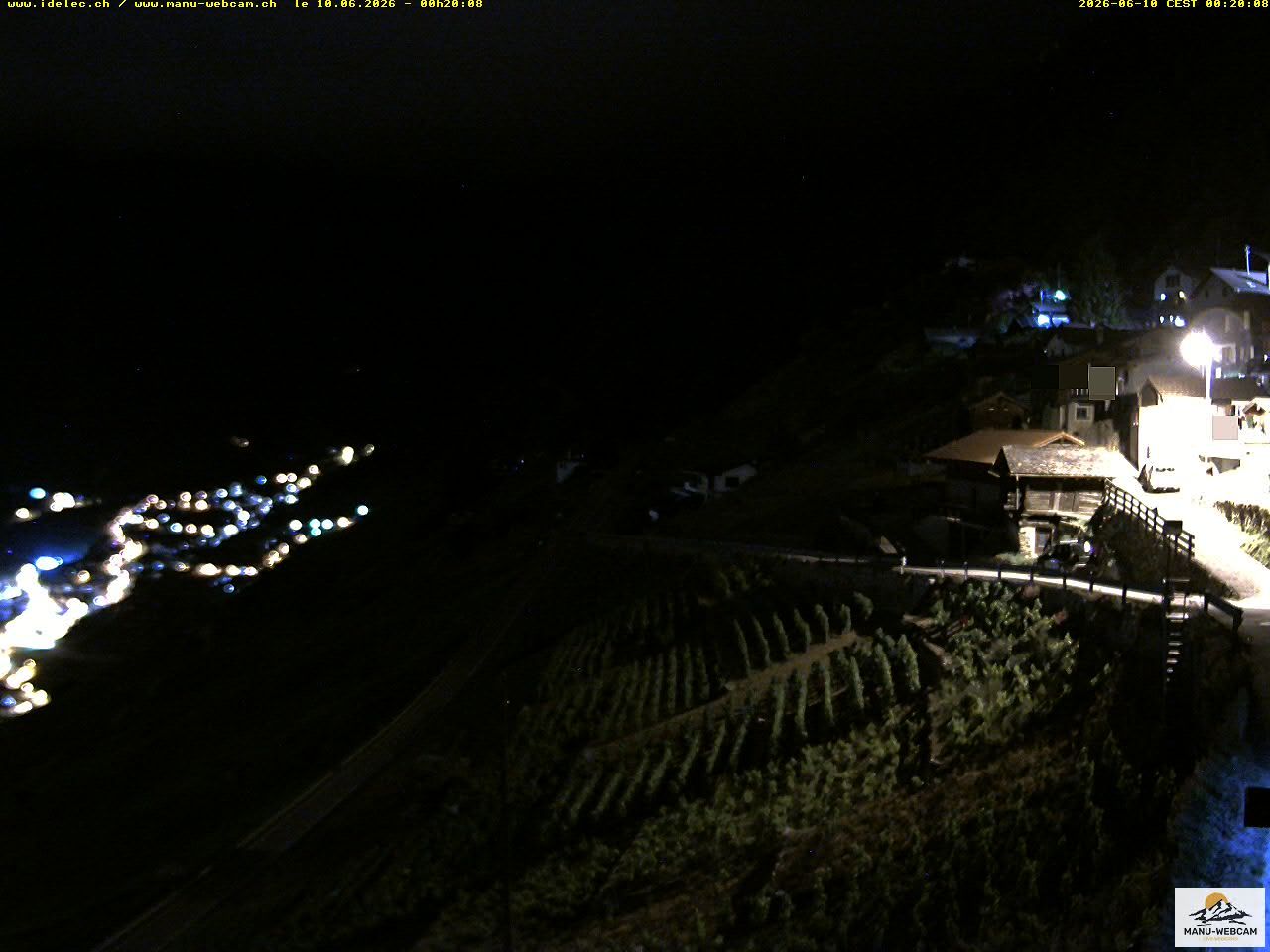 Ravoire › Westen: Vue sur la route du Col de la Forclaz sur Martigny Valais Suisse.- France