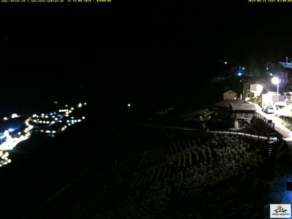 Ravoire: Vue sur la route du Col de la Forclaz sur Martigny - France