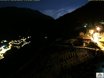 Ravoire: Vue sur la route du Col de la Forclaz sur Martigny - France