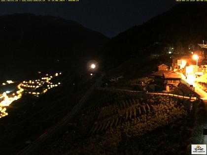 Ravoire: Vue sur la route du Col de la Forclaz sur Martigny - France