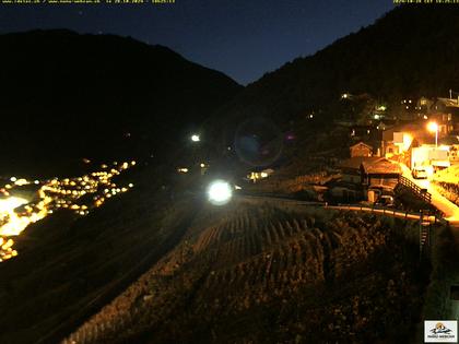 Ravoire: Vue sur la route du Col de la Forclaz sur Martigny - France