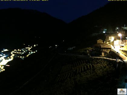 Ravoire: Vue sur la route du Col de la Forclaz sur Martigny - France