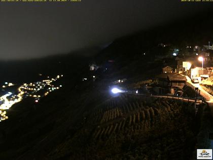 Ravoire: Vue sur la route du Col de la Forclaz sur Martigny - France