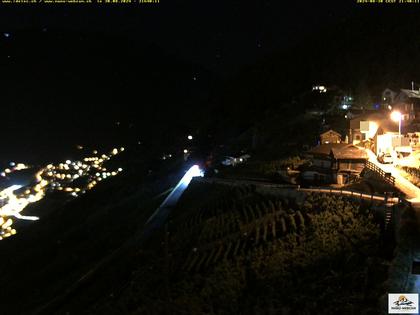 Ravoire: Vue sur la route du Col de la Forclaz sur Martigny - France