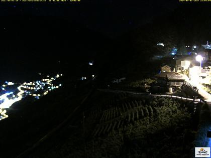 Ravoire: Vue sur la route du Col de la Forclaz sur Martigny - France