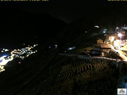 Ravoire: Vue sur la route du Col de la Forclaz sur Martigny - France