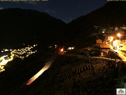 Ravoire: Vue sur la route du Col de la Forclaz sur Martigny - France