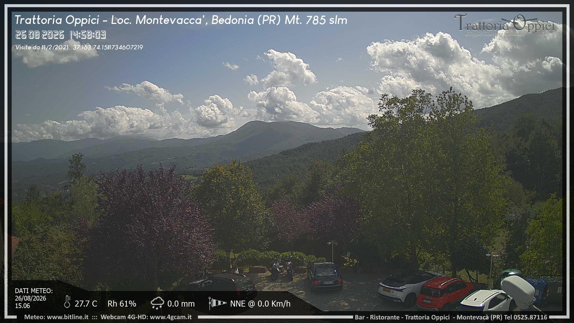 Traffic Cam San Giacomo Roncole: Passo di Montevaca