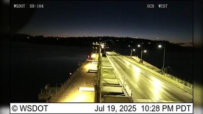 Traffic Cam Poulsbo › West: SR 104 at MP 14.7: Hood Canal Bridge Looking West