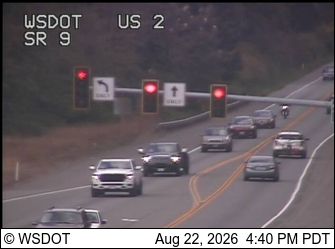 Traffic Cam Mill Creek: US 2 at MP 5: SR 9 Interchange