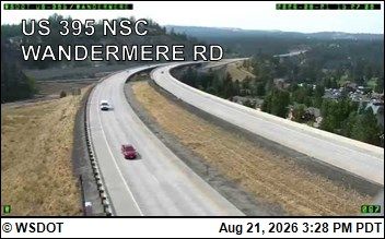 Traffic Cam Spokane: US 395 NSC at MP 167.9: NSC 395 & Wandemere