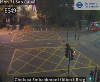 Traffic Cam London: Chelsea Embankment/Albert Brdg