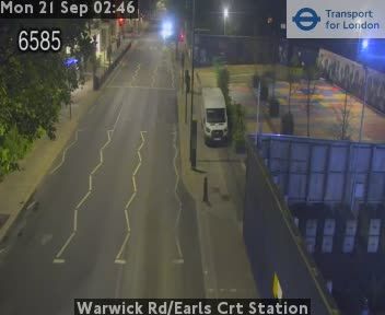 Traffic Cam London: Warwick Rd/Earls Crt Station