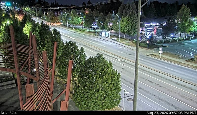 Traffic Cam Surrey › North: Hwy 10 at 152<sup>nd</sup> Street, looking north on 152nd