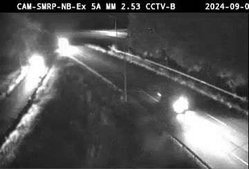 Traffic Cam Town of Harrison › North: Saw Mill River Parkway at Exit 5A (Palmer Rd.) - B