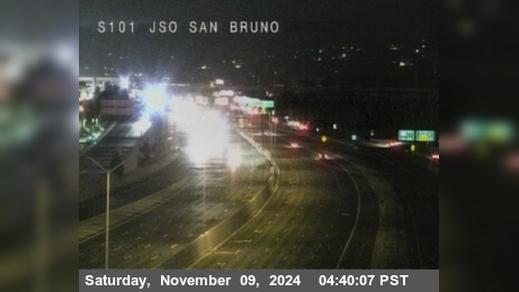 Traffic Cam Lomita Park › South: TV409 -- US-101 : San Bruno Avenue