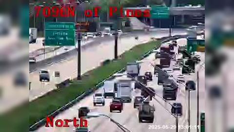 Traffic Cam Pembroke Pines: I-75 NB before SW 72nd Street