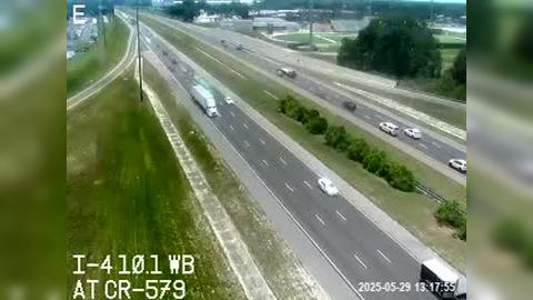 Traffic Cam Kennedy Hill: I-4 at CR-579 - Mango Rd